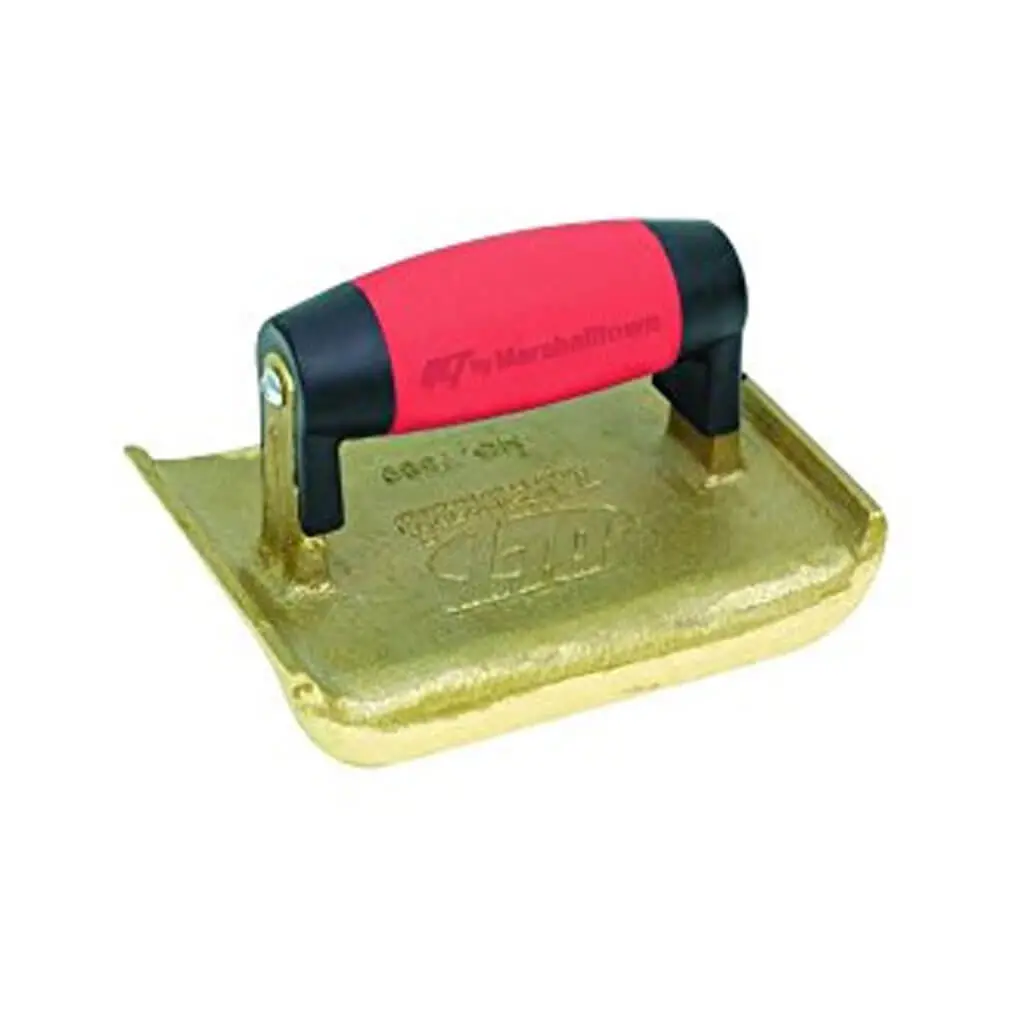 Marshalltown 17588 6 In. X 2-3/4 In. X 1/4 In. Radius Bronze Curved Ends Hand Edger 1