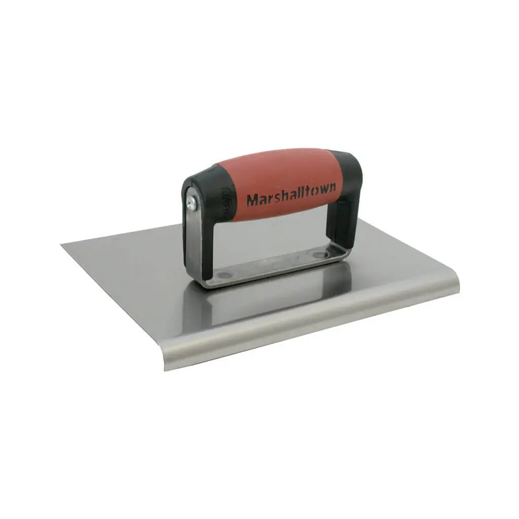 Marshalltown 14228 6 In. X 6 In. X 1/8 In. Radius Stainless Steel Straight End Hand Edger 1