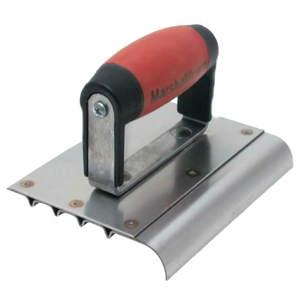 Marshalltown 14280 6 In. X 5 In. 5/8 In. Carbon Steel Radius Safety Step Edger 1