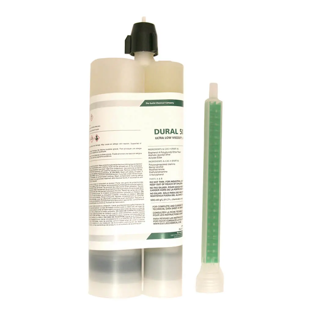 Euclid 450Ml Dural 50 Lm Ultra-Low Viscosity Low Modulus Acrylated Epoxy Crack Sealer 1