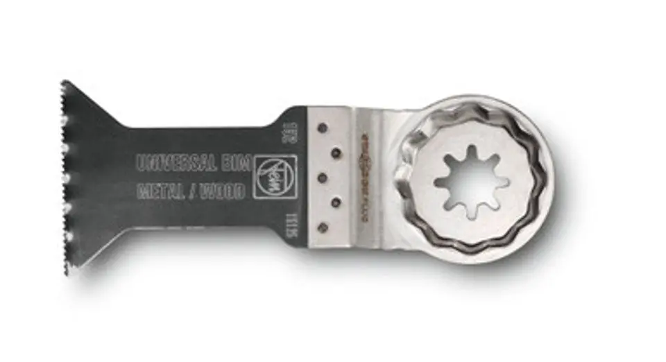 Fein 63502152290 1-3/4 In. X 2-3/8 In. Starlock Plus E-Cut Universal Bi-Metal Metal & Wood Oscillating Multi-Tool Saw Blade (10-Pack) 1