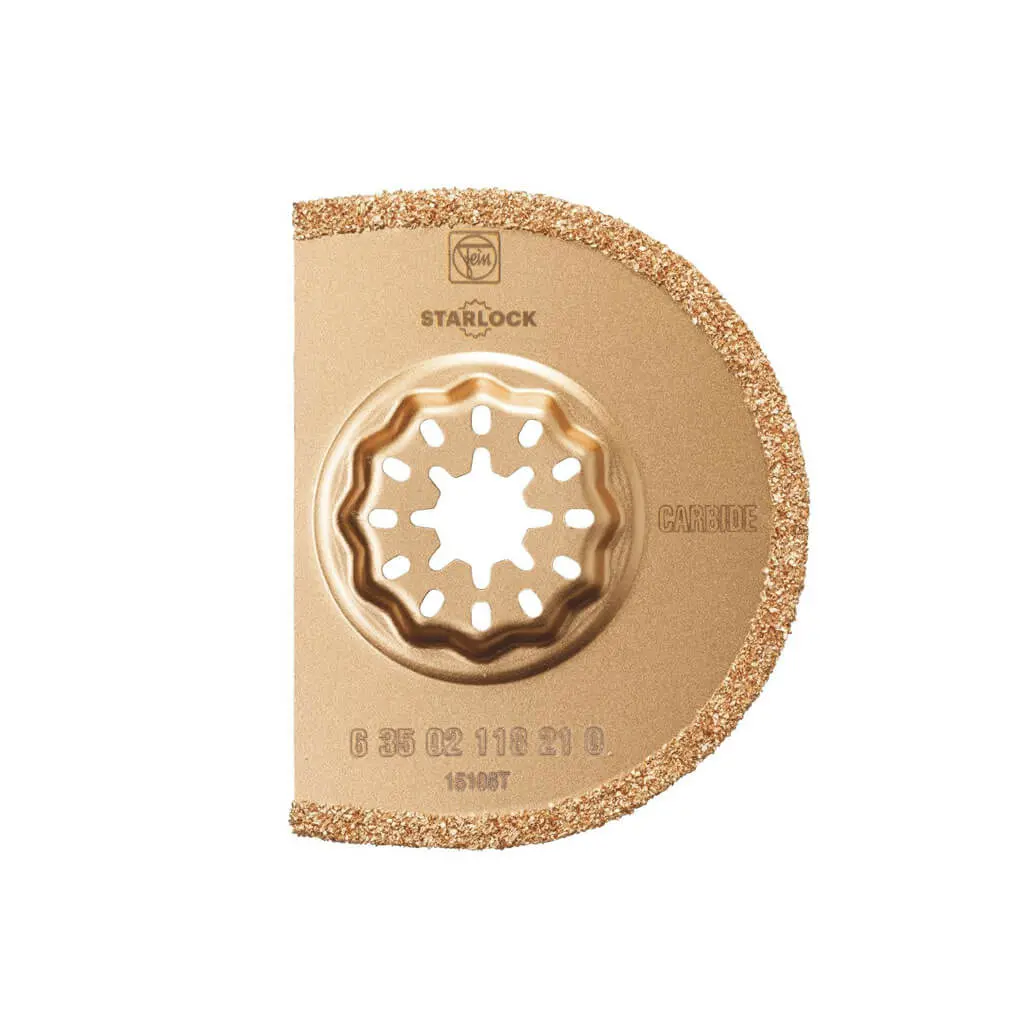 Fein 63502118210 3 In. Starlock Round Carbide Grit Grout Removal Oscillating Multi-Tool Saw Blade 1