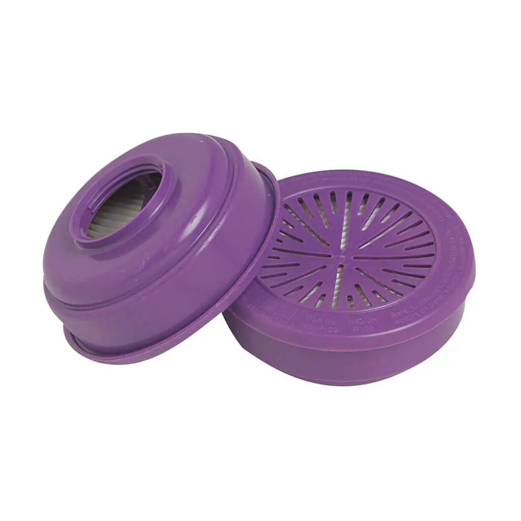 North 7580P100 Respirator Replacement Magenta P100 Particulate Filter (2-Pack) 1