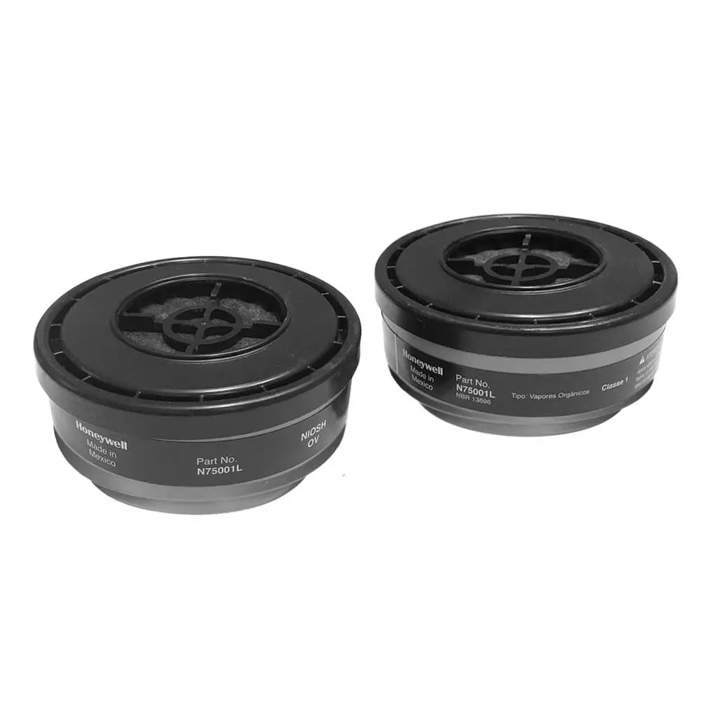 North N75001 Respirator Replacement Black Organic Vapor Cartridge (2-Pack) 1
