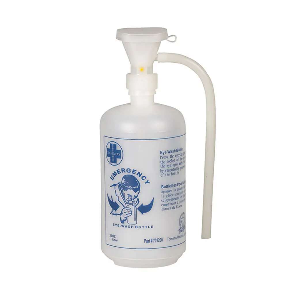 Wasip F4570301 1-Litre Emergency Eyewash Bottle (Empty) With Eye Cup 1