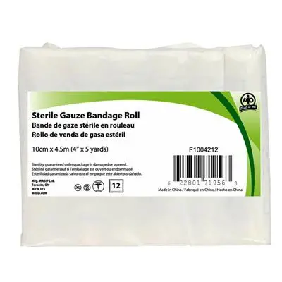 Wasip F1004212 4 In. X 5 Yds. First Aid Sterile Gauze Bandage Roll (12-Pack) 1