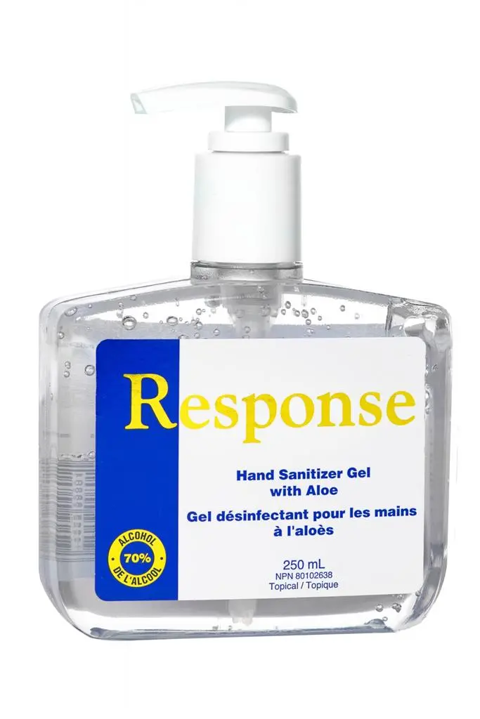 Gel 250 Ml 70% Alcohol 1St Response Anti-Bacterial Hand Sanitizer With Aloe 1