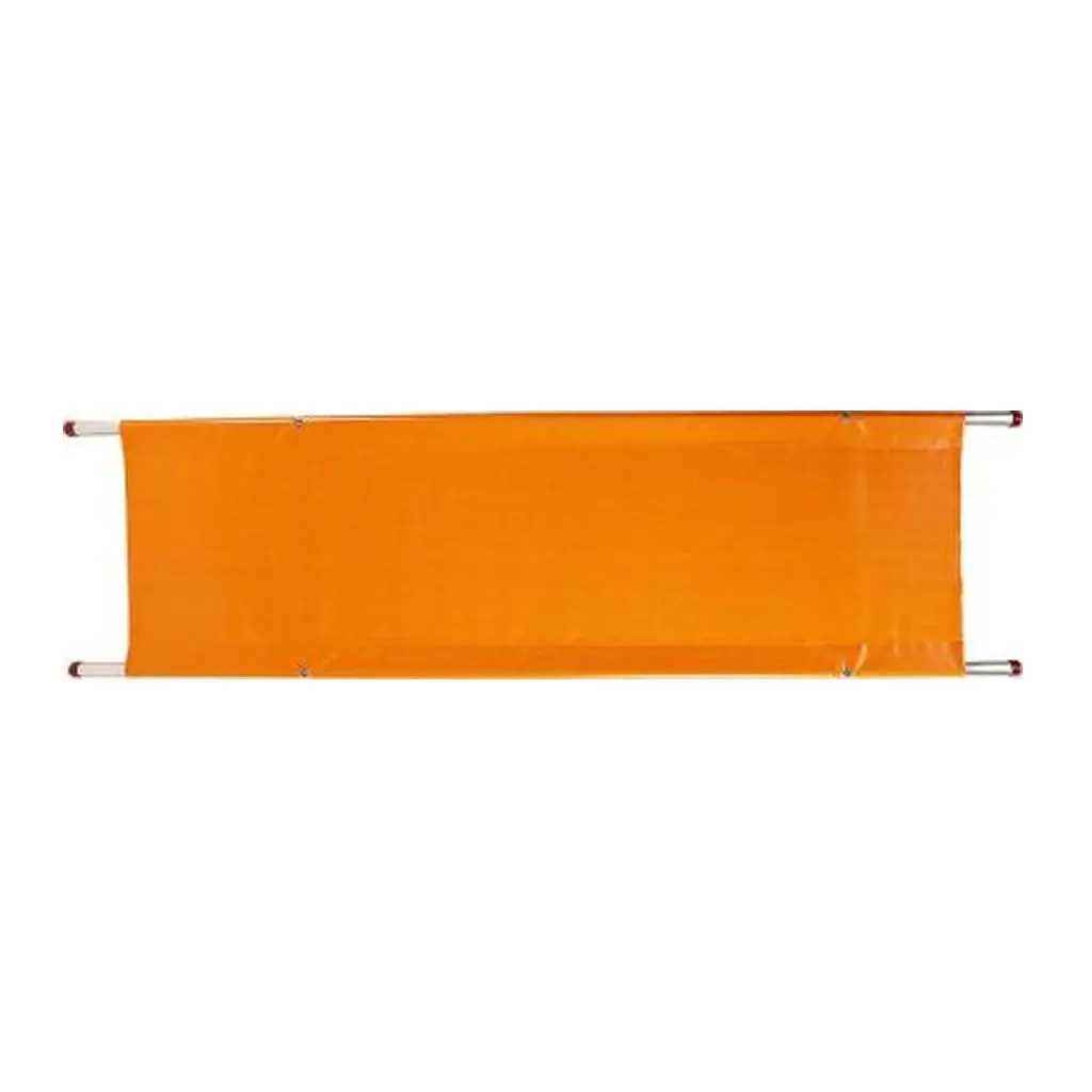 Wasip F6051401/F6055701 Orange Double Fold Aluminum Pole Stretcher With Nylon Support Bed 1