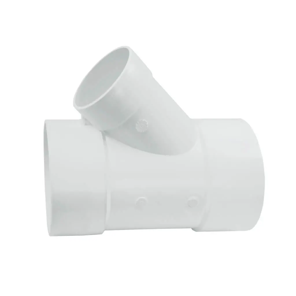 Royal Pipe 6 In. X 6 In. X 4 In. Pvc 45-Degree Wye, Hub X Hub X Hub 1
