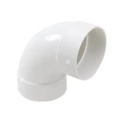 Royal Pipe 4 In. Pvc 90-Degree Short Turn Elbow, Hub X Hub 1