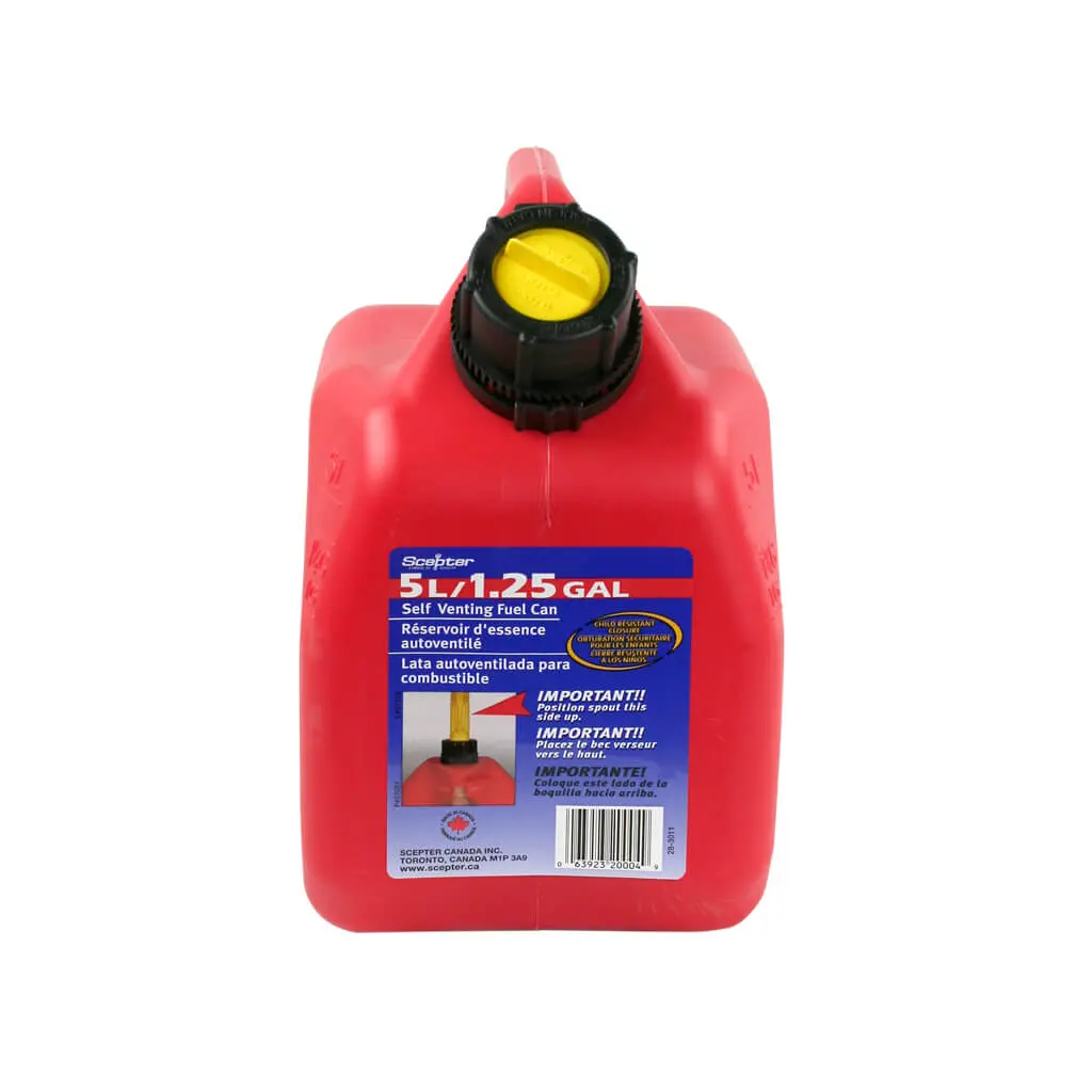 Scepter 5-Litre Red Self-Venting Gasoline Jerry Fuel Can 1