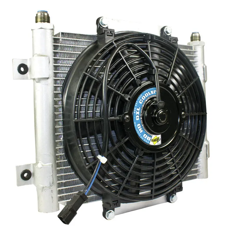 Xtrude Tranmission Cooler With Fan -10 Jic Male Connection Bd Diesel 1