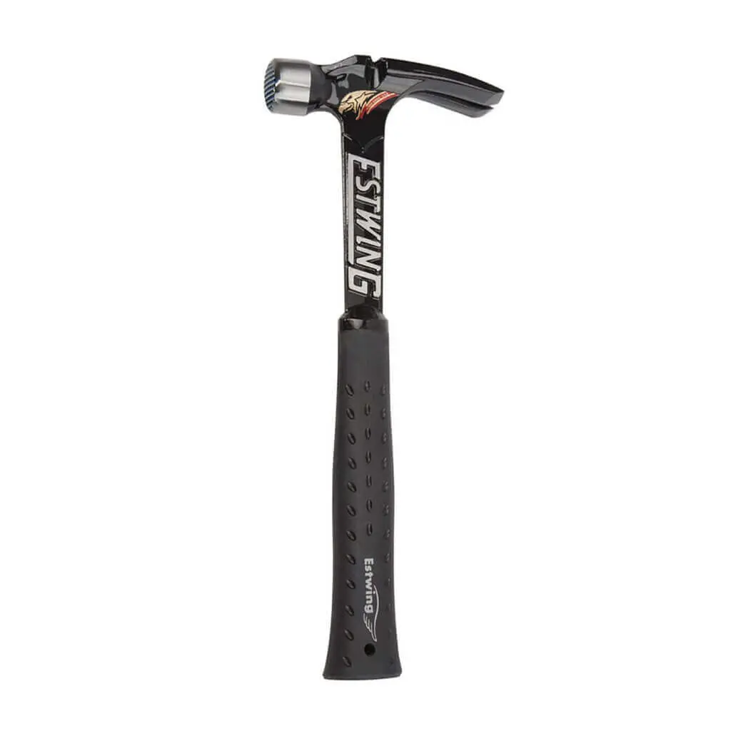 Estwing Eb-19Sm 19 Oz. X 15-1/2 In. Milled Checkered Face Ultra Series Black Lightweight Forged Steel Framing Hammer With Ultra Grip 1