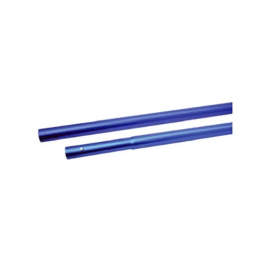 Marshalltown 14258 72 In. X 1-3/8 In. Blue Powder Coated Aluminum Push Button Bull Float Extension Handle 1