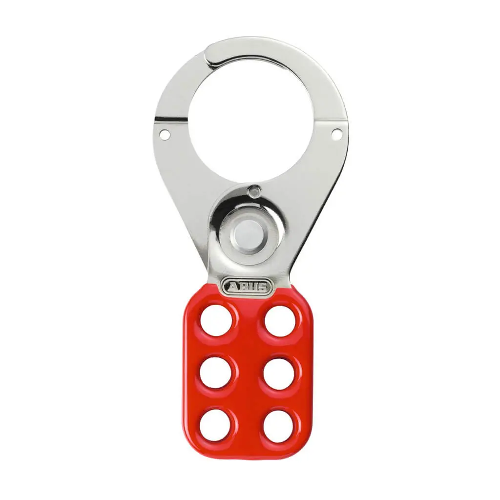 Abus H702 1-1/2 In. Red Steel Lockout Hasp 1