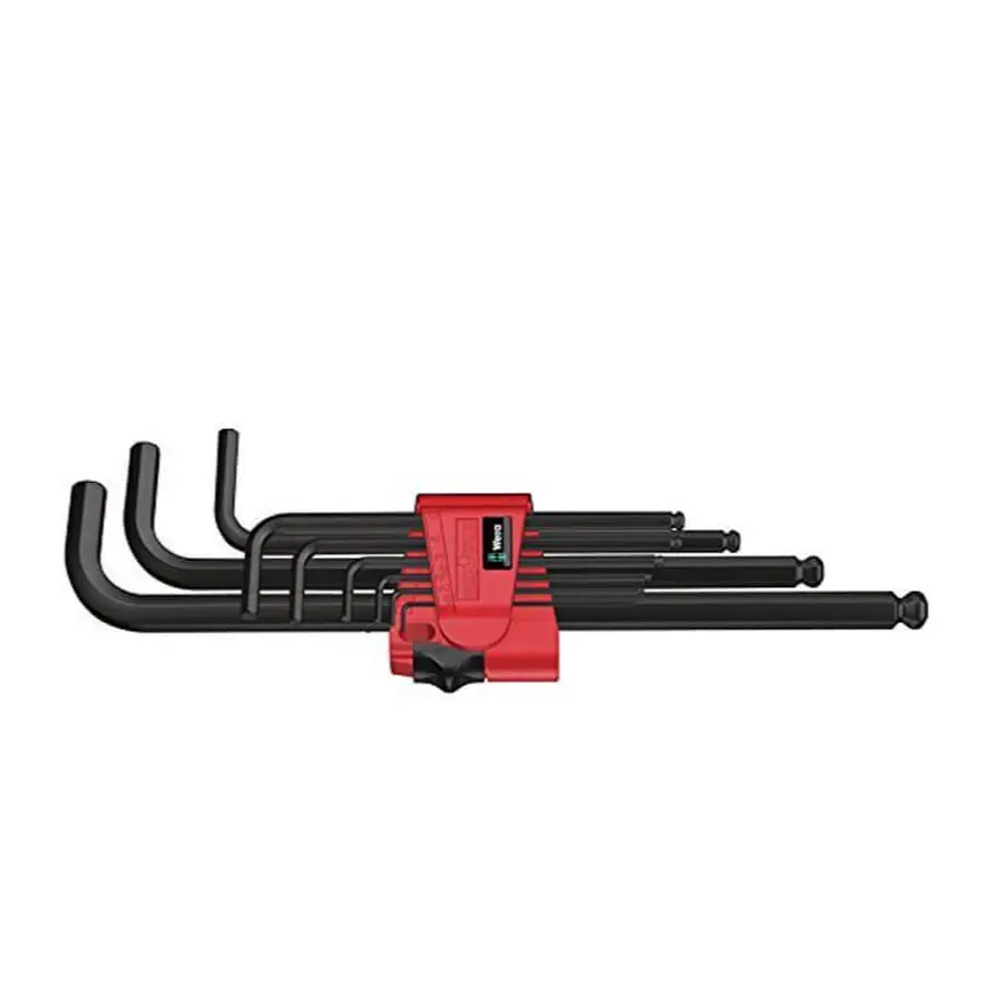 Wera 05133180001 9-Piece Blacklaser Hex-Plus L-Key Set Metric 1