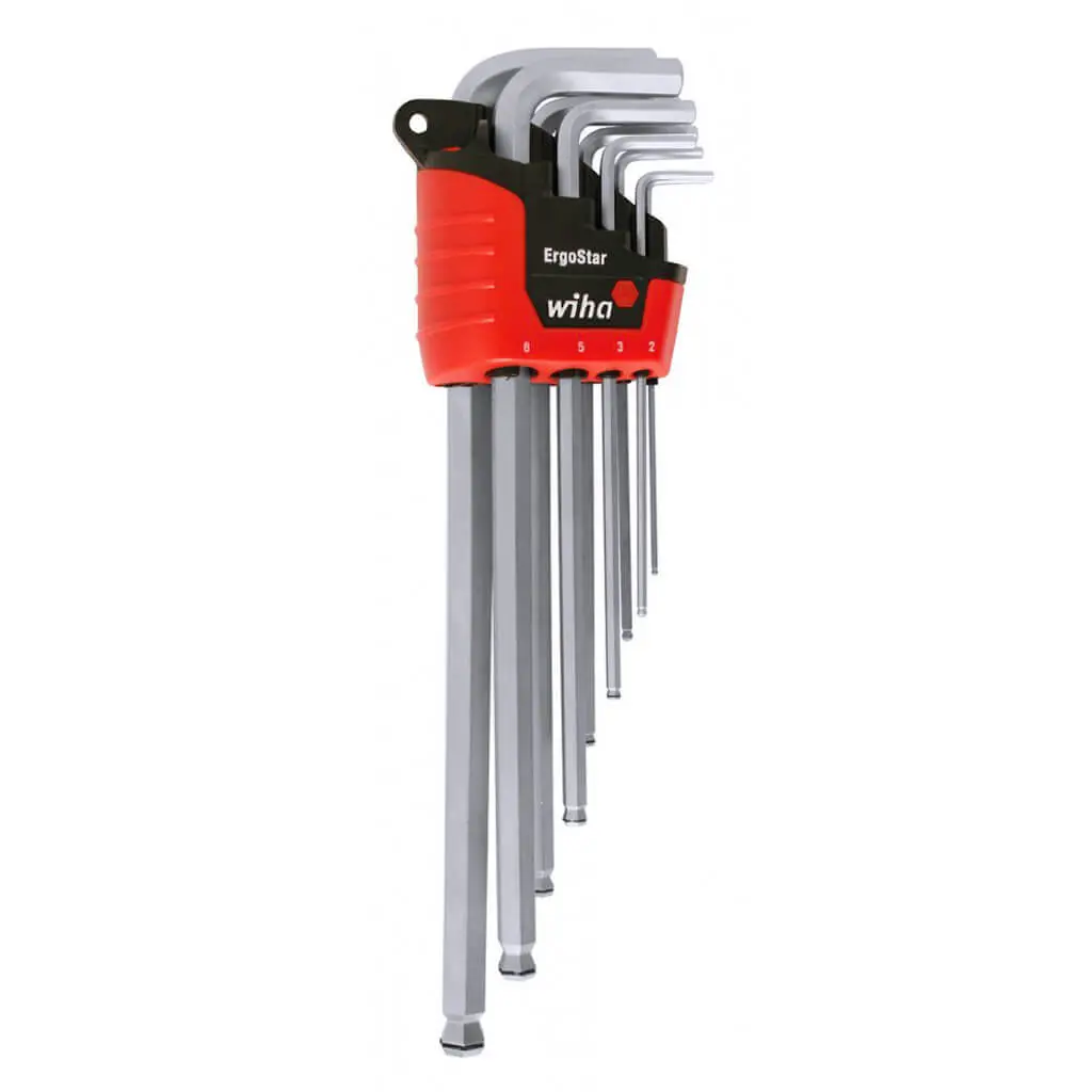 Wiha 66990 Ergostar Magicring Metric Ball End Hex L-Key Set (9-Piece) 1