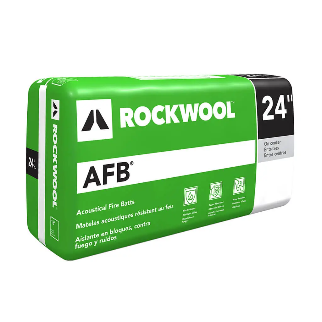 Rockwool Afb 3 In. X 24 In. X 48 In. Acoustical Fire Batt Insulation 1