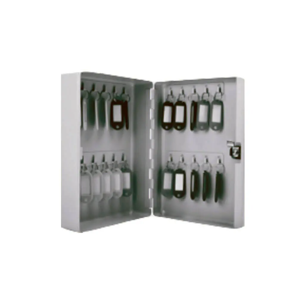 Canaropa Grey Metal 70-Hook Key Cabinet With Key Label Holding Tags And Hardware Kit 1