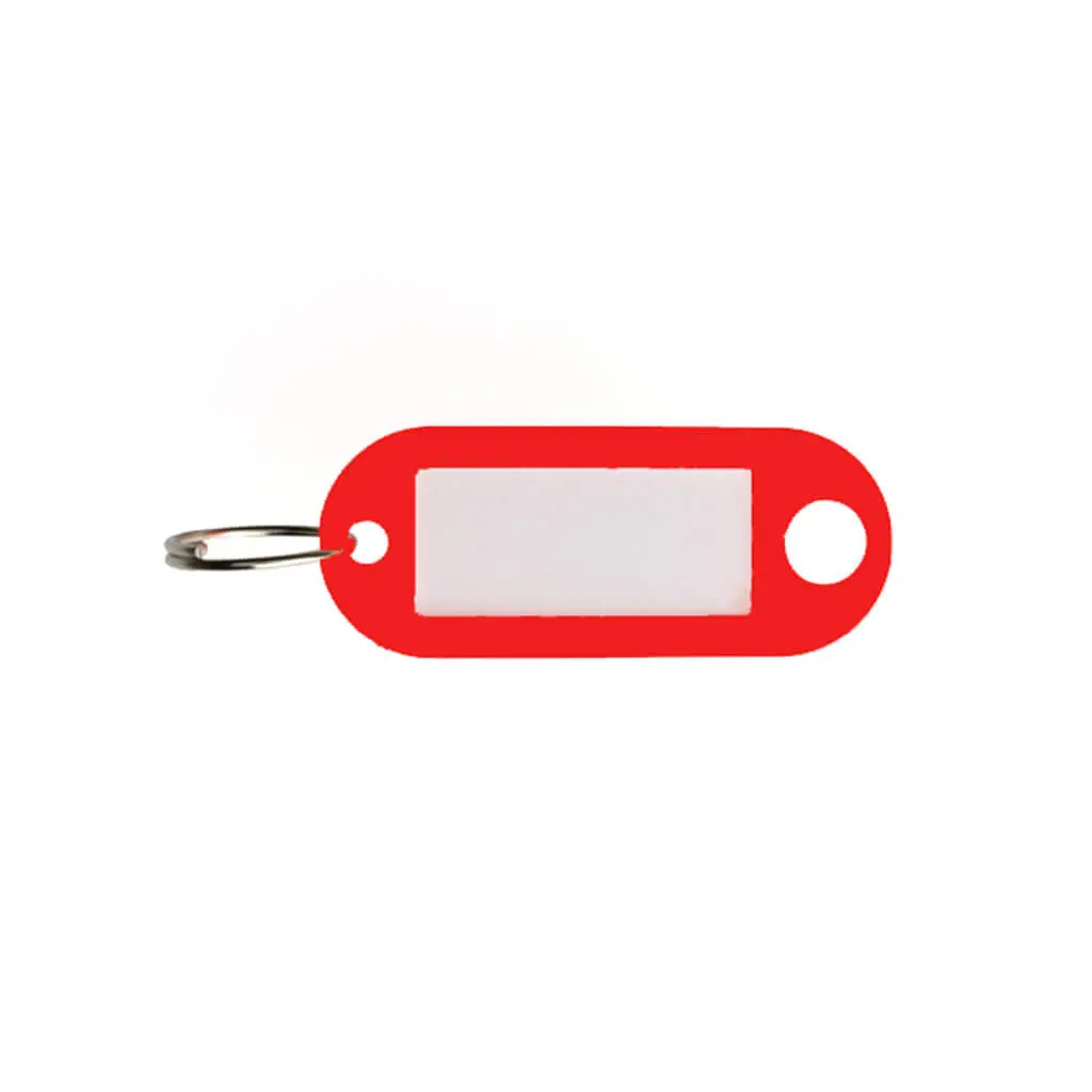 Canaropa Plastic Key Identification Or Label Holder Tags With Split Ring (100-Pack) 1