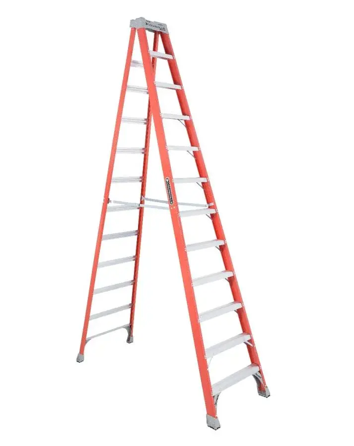 Louisville Fs1512 12 Ft. Fiberglass Step Ladder With 300 Lb. Load Capacity Type Ia Duty Rating 1