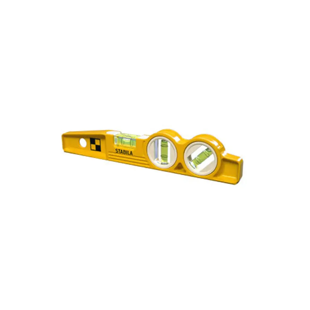Stabila 25360 10 In. Die Cast 360-Degree Vial And V-Groove Magnet Torpedo 1