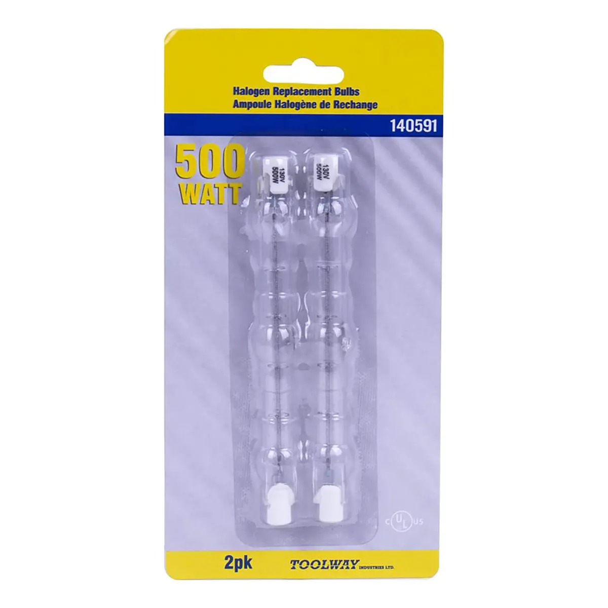 Toolway 140591 500-Watt Halogen Bulb (2-Pack) 1