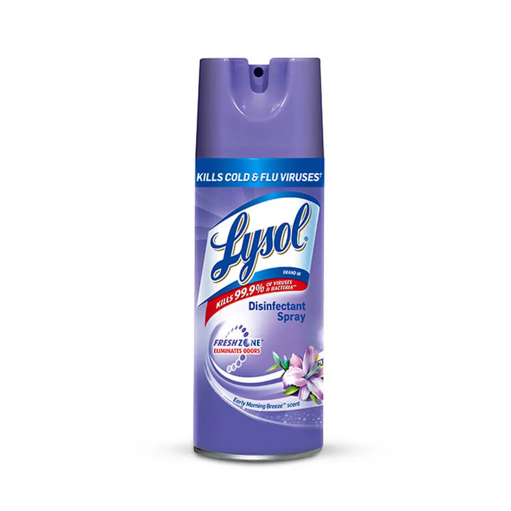 Lysol 350G Early Morning Breeze Scent Disinfectant Spray 1