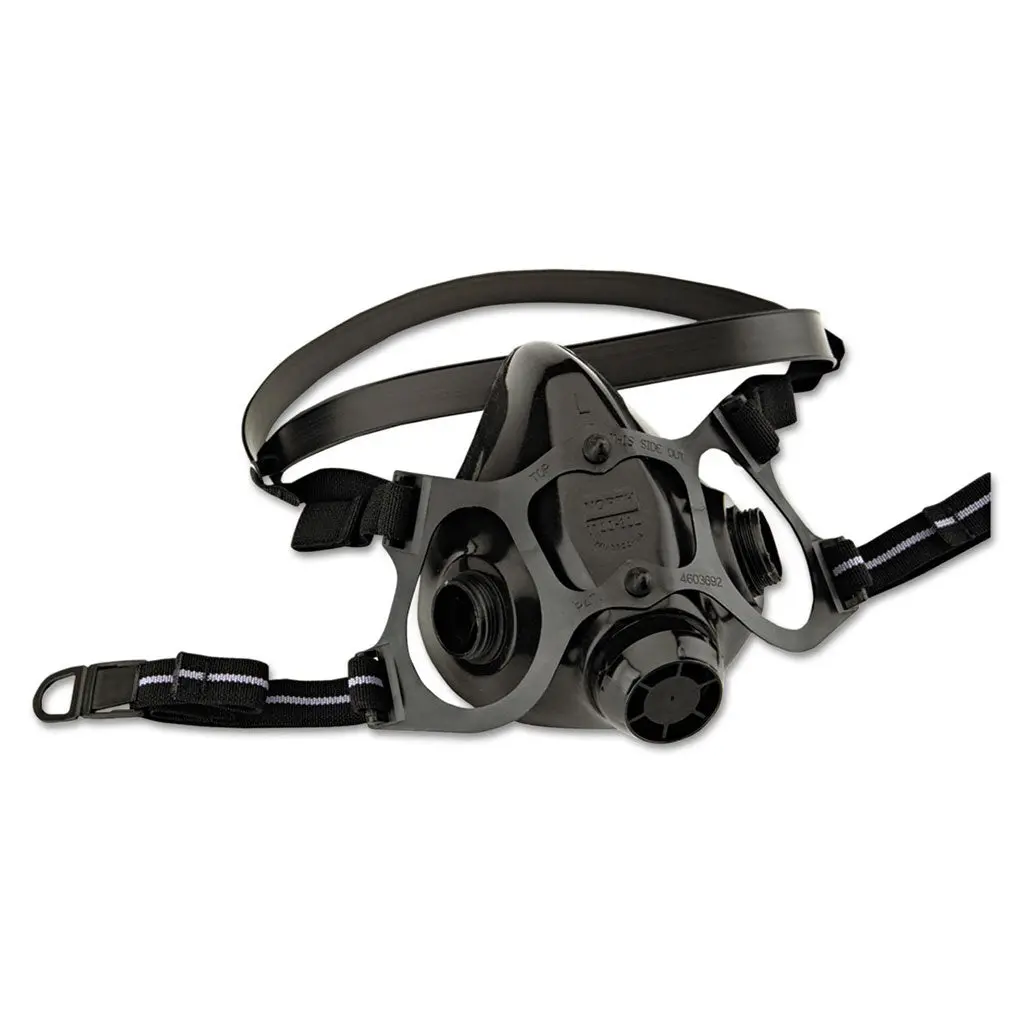 North 770030L 7700 Series Large Dual Cartridge Silicone Half Mask Respirator (Respirator Only) 1