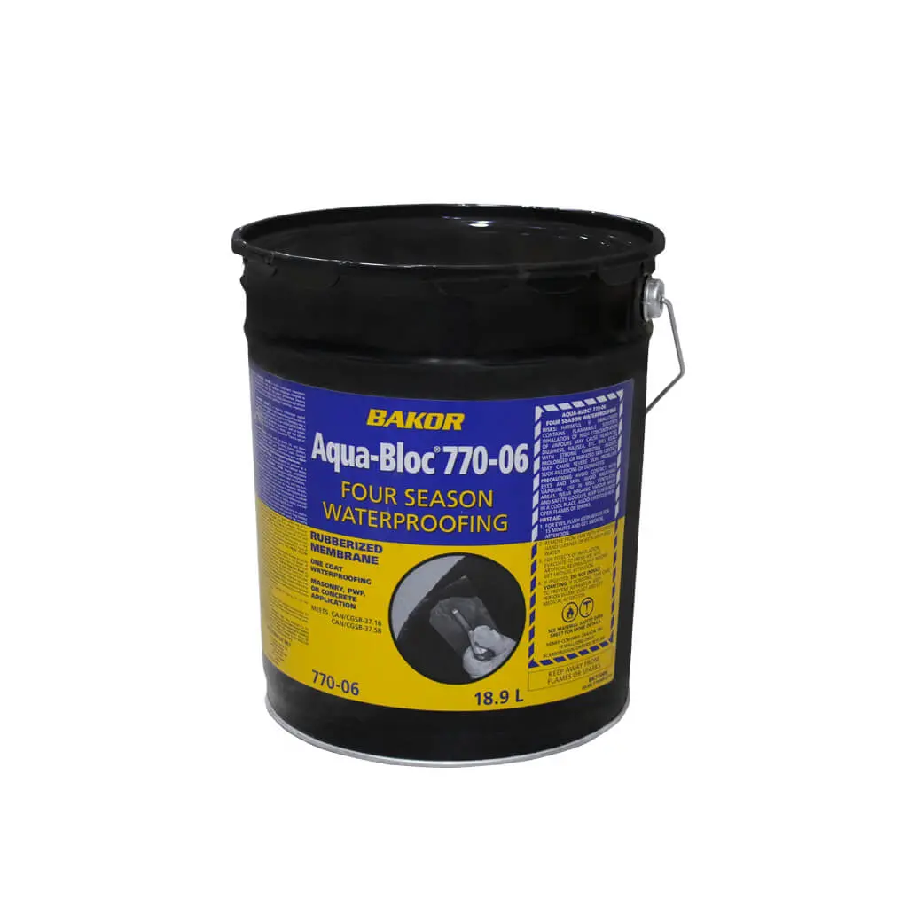 Henry Bakor Aqua-Bloc 770-06 18.9-Litre Elastomeric Liquid Cold Weather Or Trowel Waterproof Membran 1