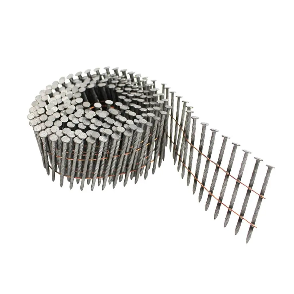 Duradrive 2 In. Hot-Dip Galvanized Spiral Shank Flat Top Coil Framing Nails (4,500-Box) 1