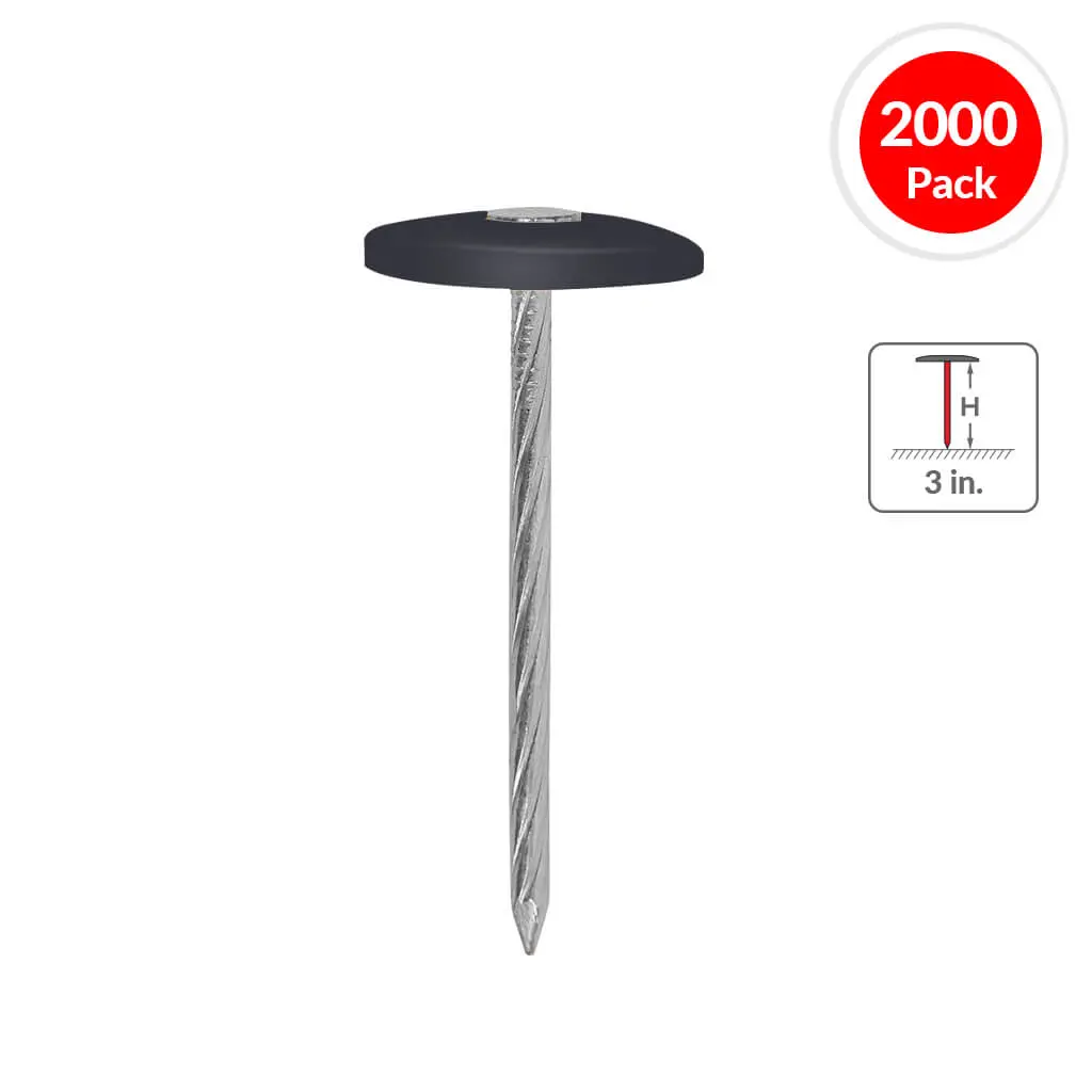 Duradrive 3 In. Plastic Cap Ring Shank Nails (2,000-Box) 1