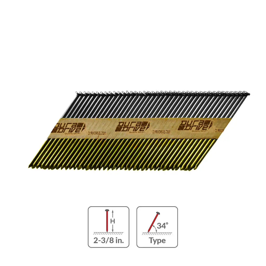 Duradrive 2-3/8 In. X 0.113 In. 34-Degree Smooth Paper Strip Nails (5,000-Box) 1