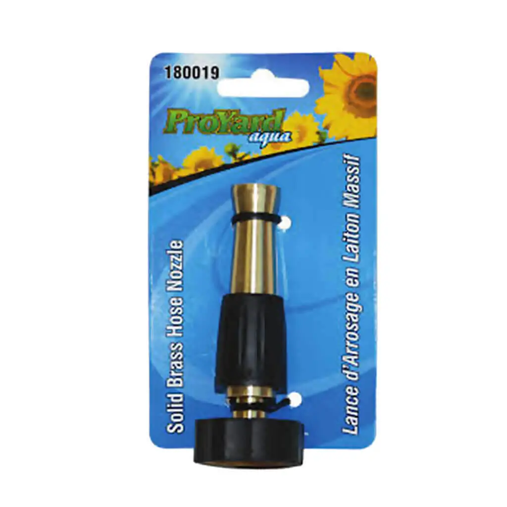 Toolway 180019 4 In. Solid Brass Twist Garden Hose Nozzle 1