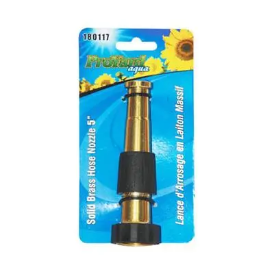 Toolway 180117 5 In. Solid Brass Twist Garden Hose Nozzle 1
