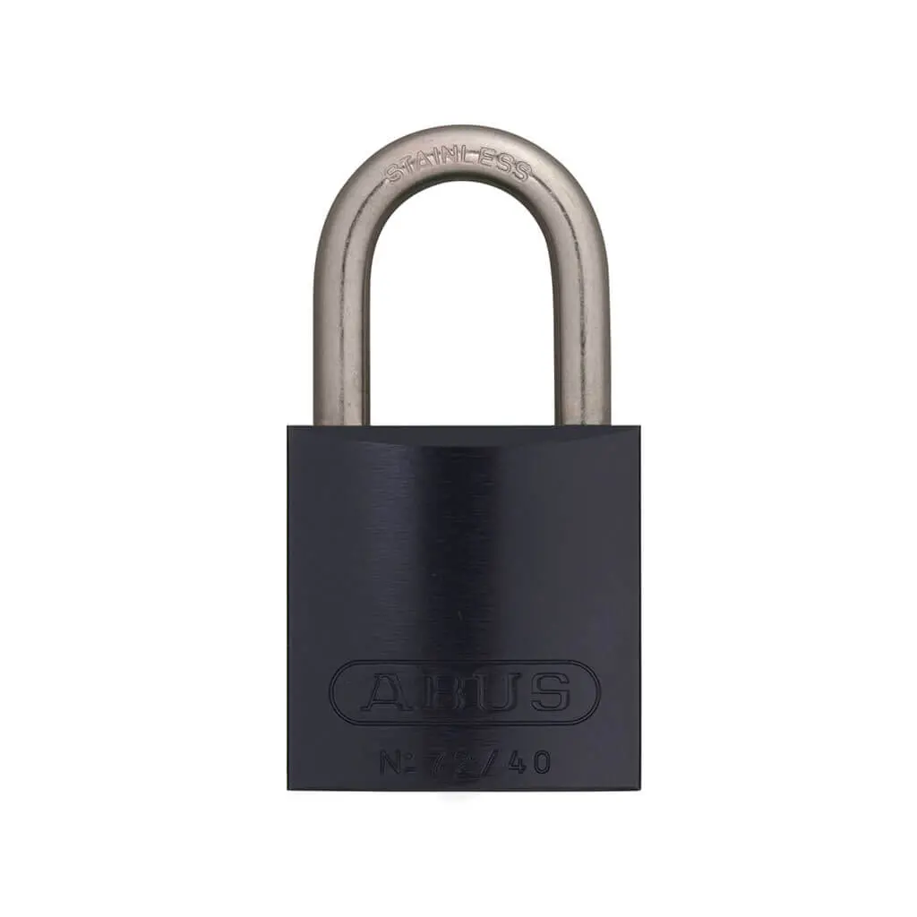 Abus 72Ib/40-Ka 1-1/2 In. Body X 1 In. Shackle Black Aluminium Keyed Alike Padlock 1