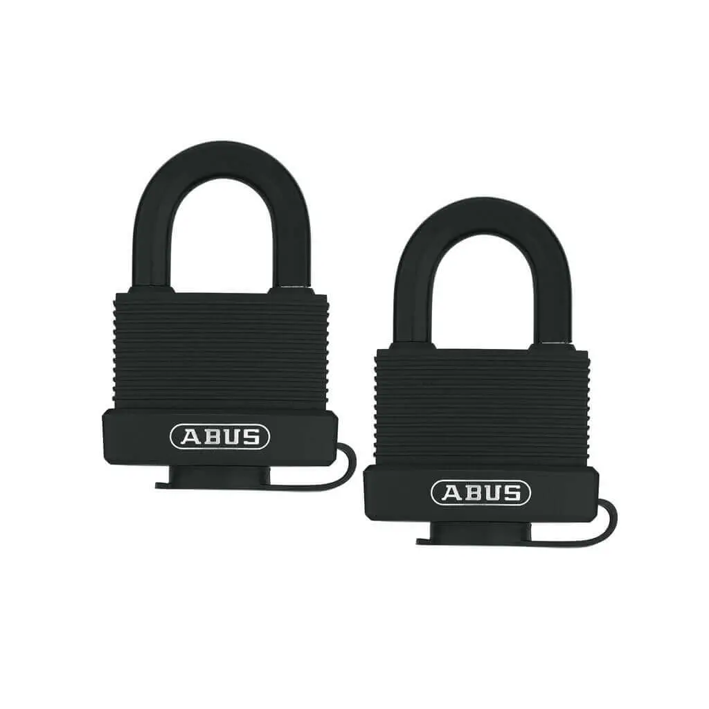 Abus 70/45 Twin 2 In. Body X 15/16 In. Shackle Weather-Sealed Brass Padlock (2-Pack) 1