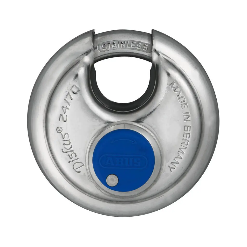 Abus 24Ib 70-Kd Disc Shape Padlock 2-Three Quarter In. 1