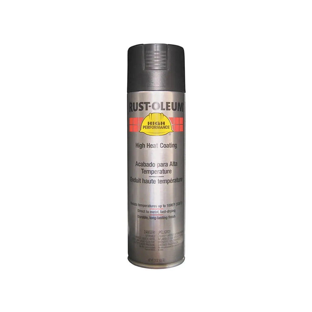 Rust-Oleum V2176838 15 Oz. V2100 Black Coating High Heat Resistant Spray Paint 1