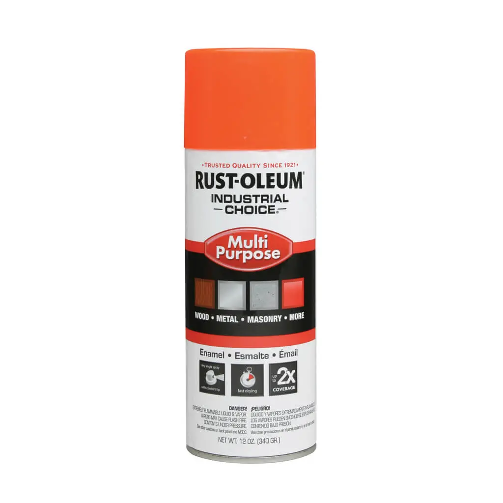Rust-Oleum 1653830 12 Oz. Osha Safety Orange Multi-Purpose Acrylic Enamel Spray Paint 1