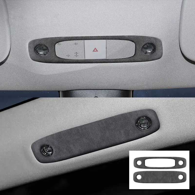 Alcantara Reading Light Cover For Tesla Model 3/Y 1