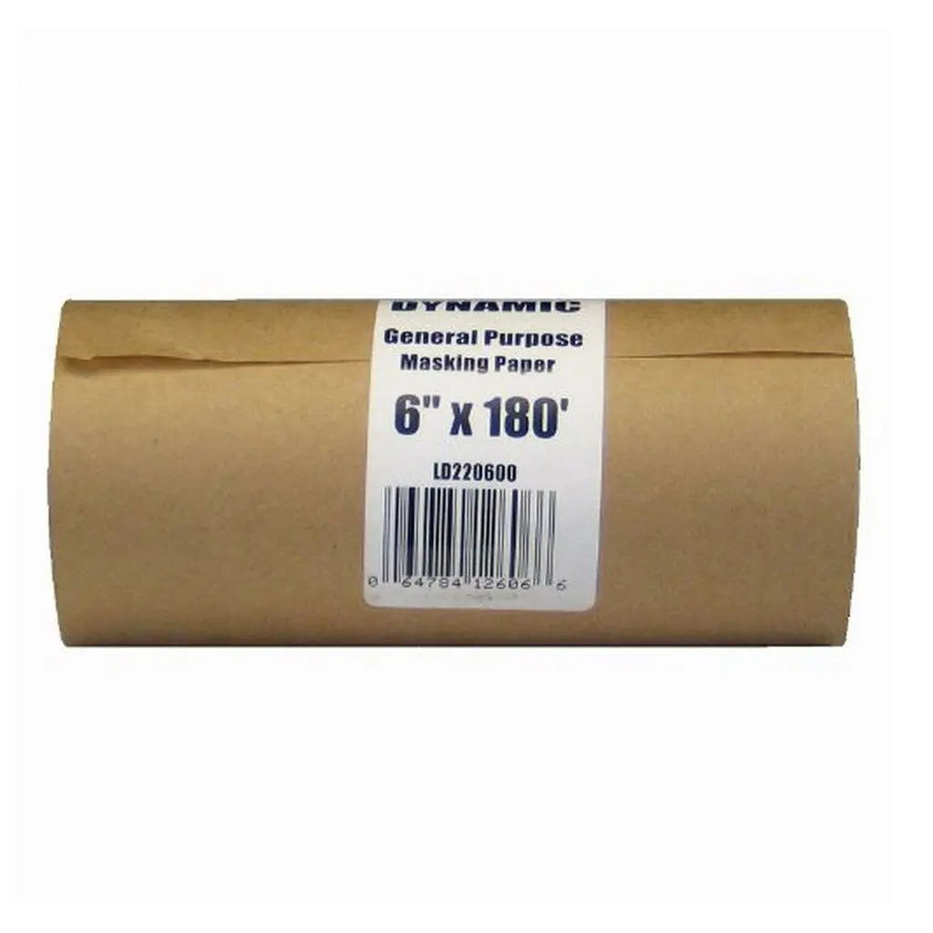 Dynamic 6 In. X 180 Ft. General Purpose Temporary Masking Surface Protective Paper 1