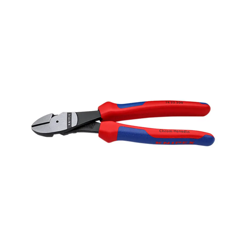 Knipex 74 22 200 8 In. High Leverage 12° Angled Diagonal Cutters 1