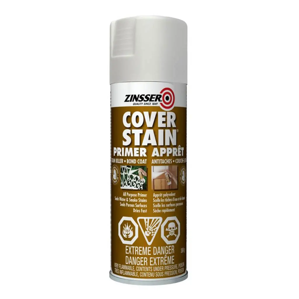 Zinsser 384Ml Oil Base White Cover Stain Primer-Sealer Spray 1
