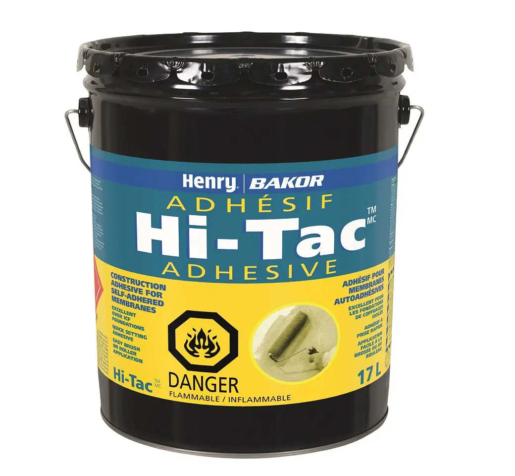 Henry Bakor Bk103621 17-Litre Hi-Tac Rubber-Based Construction Adhesive & Primer For Self-Adhered Bl 1