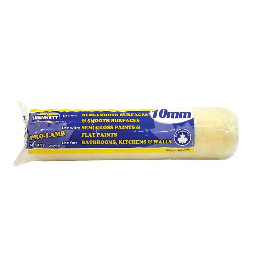 Bennett Pl1009 9-1/2 In. X 10 Mm Smooth And Semi-Smooth Surfaces Paint Cage Roller Refill 1