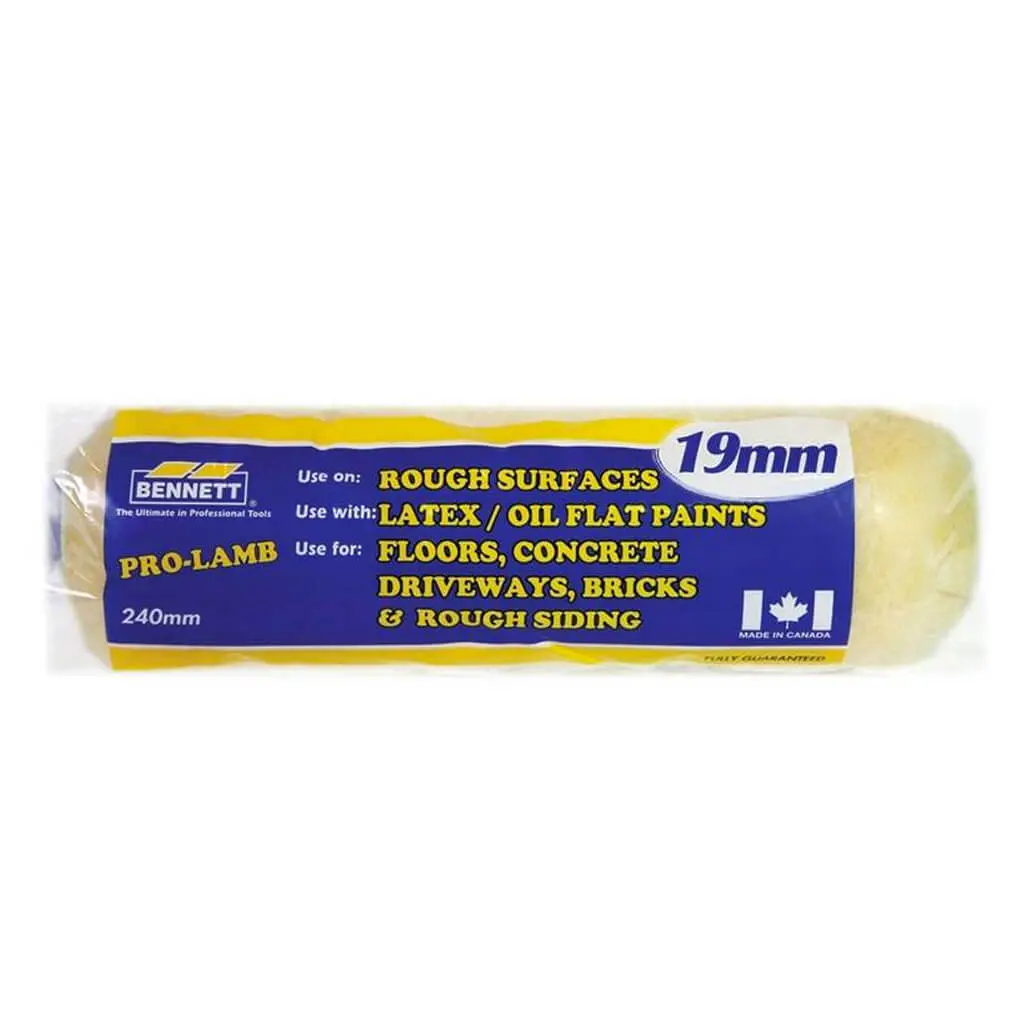Bennett Pl1909 9-1/2 In. X 19 Mm General Purpose Rough Surfaces Paint Cage Roller Refill 1
