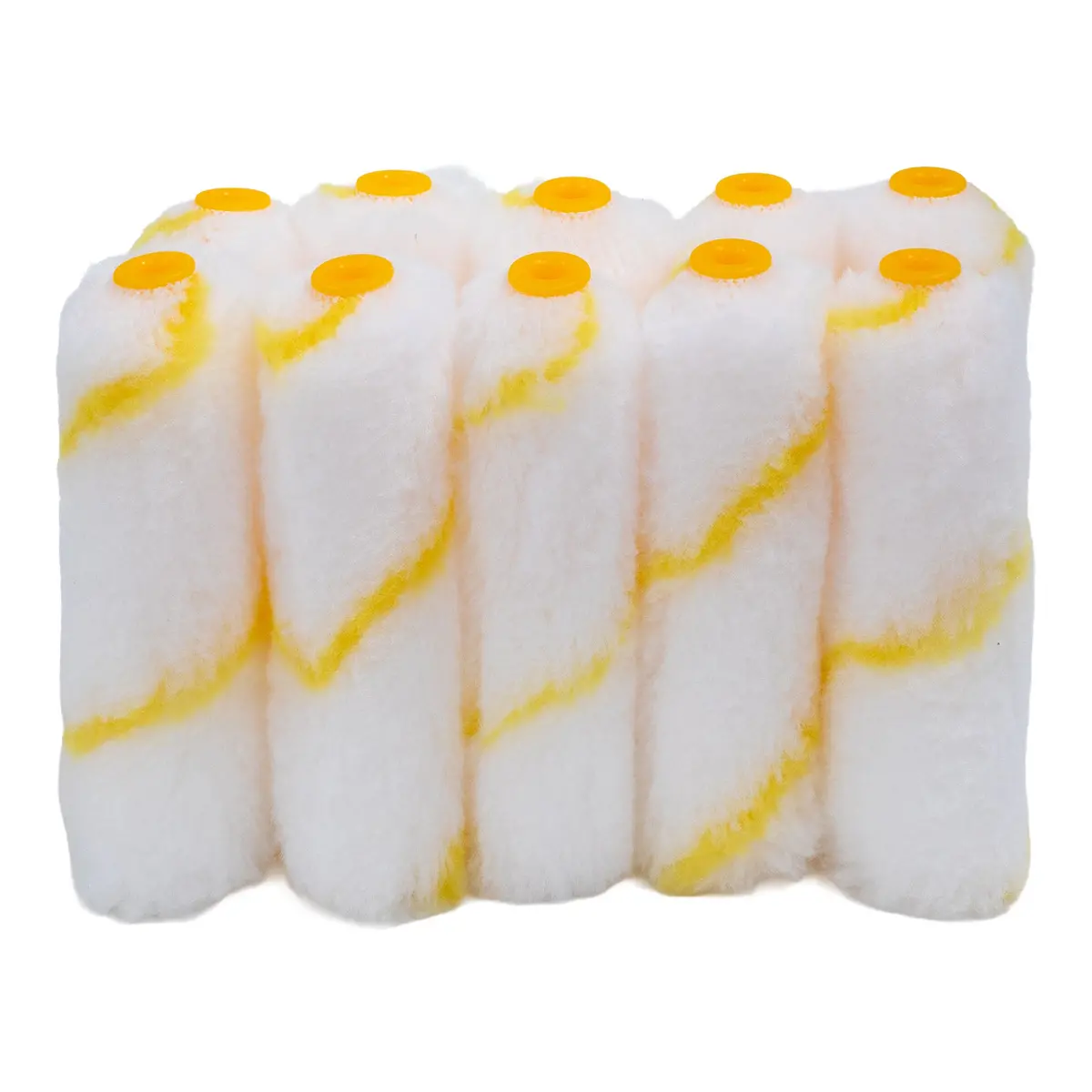 Bennett 10X4 Y/S 4 In. Micro Smooth & Semi Smooth Surfaces Yellow Stripe Lint-Free Roller Refill 2