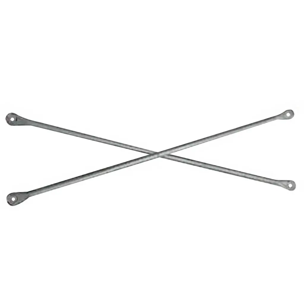 Duradrive 27-3/4 In. X 10 Ft. Scaffold Sliver Galvanized Cross Brace 1