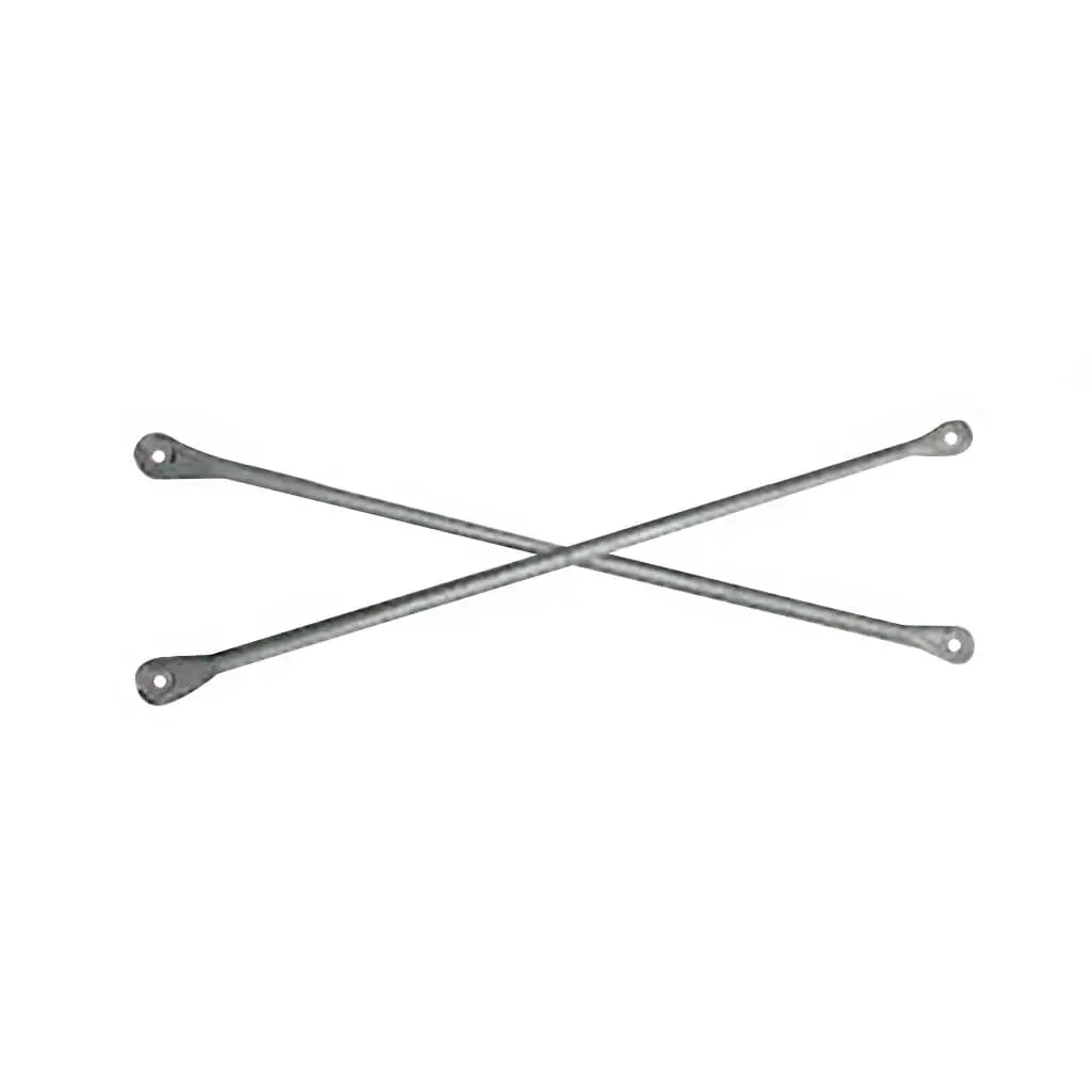 Duradrive 27-3/4 In. X 7 Ft. Scaffold Sliver Galvanized Cross Brace 1